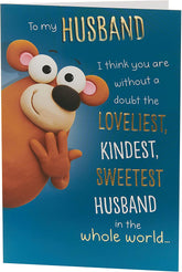 Funny Card for Husband Birthday Card