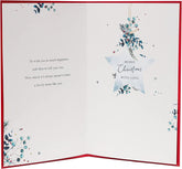 White Green Gold Mum Christmas Card