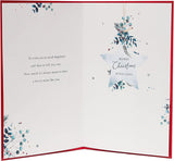 White Green Gold Mum Christmas Card