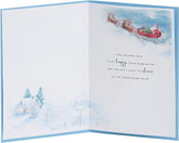 Husband Christmas Design Santa and Sleigh Christmas Card