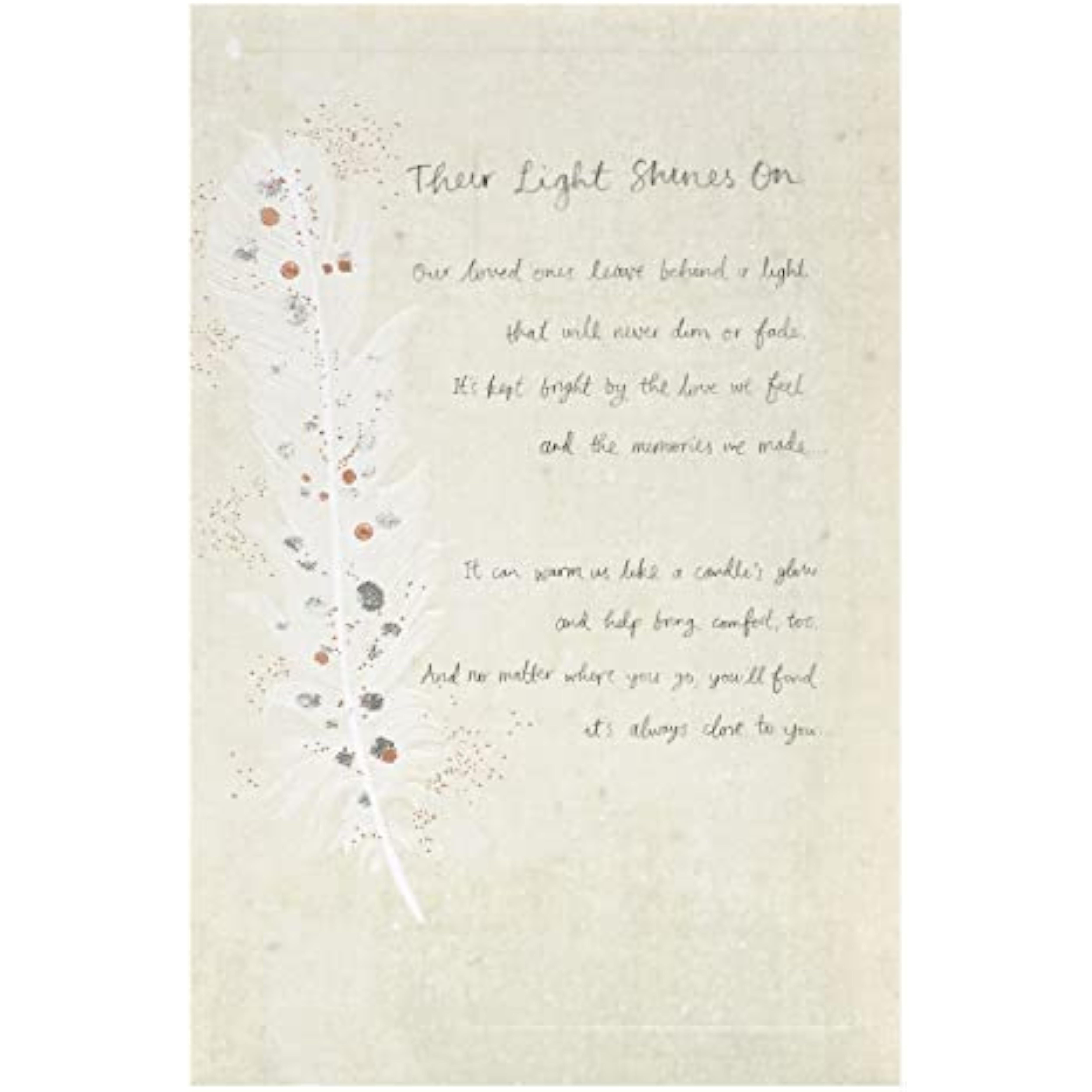 Sympathy Sorry for Your Loss Thinking of You Condolence Inspirational Card