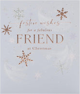 UK Greetings Christmas Card for Him/Her/Friend - Snowflakes Design