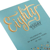 Hallmark 80th Birthday Card 'Wonderful Years Of You
