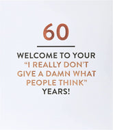 Funny 60th Birthday Card