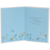 UK Greetings Birthday Card For Her/Female/Friend With Envelope - Framed Floral Design