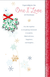Daydreams One I Love Mistletoe Christmas Card