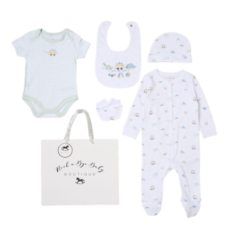 Send It By White Dinosaur/Rainbow 5 Piece Set