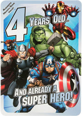 Marvel Avengers 4th Birthday Card 'Memory Game