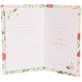 UK Greetings Valentine's Day Card For Wife - Bright Floral Design