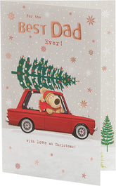Boofle Dad Collecting Tree Christmas Card