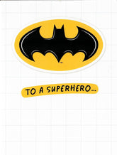 DC Batman with Stickers to Personalise Birthday Card