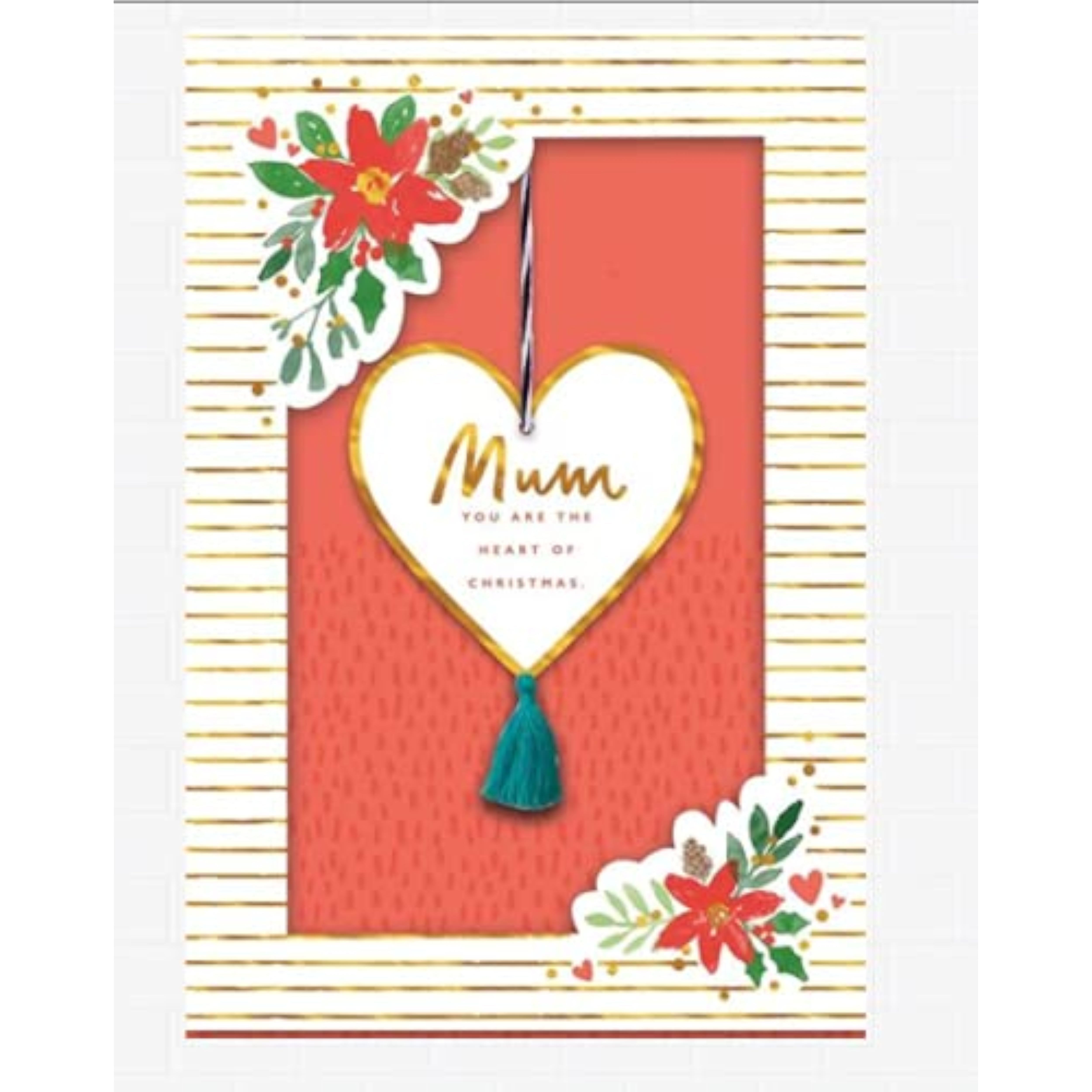 Mum you are the heart of Christmas 3D Card