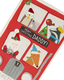 Double Decker Bus Design Daddy Christmas Card