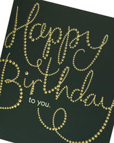 Golden Stars Happy Birthday To You Greeting Card