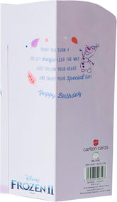 3D Disney Frozen Princess 4th Birthday Card Anna & Elsa