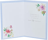 Gold Foil Accents 75th Birthday Card