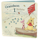 Disney Winnie The Pooh Grandson 1st Birthday Card