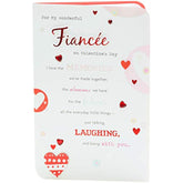 Fiancée Valentine's Day Card With Envelope - Wonderful Design