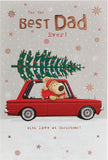 Boofle Dad Collecting Tree Christmas Card
