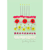 Floral Cake Design Into The Meadow Birthday Wishes Card