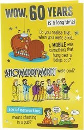 Happy 60th Birthday Card Cheeky and Humour