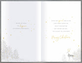 Wonderful Son Stag White Blue Christmas Card