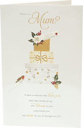 For Mum Heartfelt Message and Sparkling Gifts Design Christmas Card