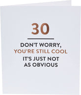 Funny 30th Birthday Card