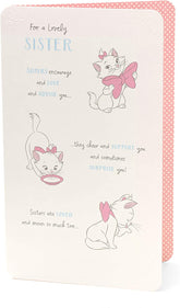 Disney Aristocats Marie Sister Birthday Card