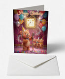 Scanimate | Birthday Card | Harmony Teddy Bear Chorus Design | Interactive QR Song | With Envelope | Happy Birthday Greeting Card | Kids/Her/Him Cards Infinity