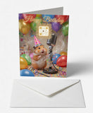 Scanimate | Birthday Card | Happy Singing Hamster Design | Interactive QR Song | With Envelope | Happy Birthday Greeting Card | Kids/Her/Him Cards Infinity