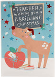 Teacher Christmas Card - to Teacher from Student Christmas Card