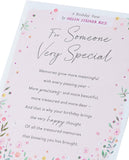 Floral Design For Someone Special Birthday Card with Sentimental Poem