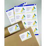 Avery L7 Bianco greeting card with 99.1 x 139 mm size, featuring a blank white surface for personalized messages.