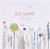 Sorry for Your Loss Thinking of You Natural Design Sympathy Card