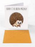 Googly Cards Funny "Sorry I've Been Prickly" Sorry Card with Googly Eyes and Orange Envelope