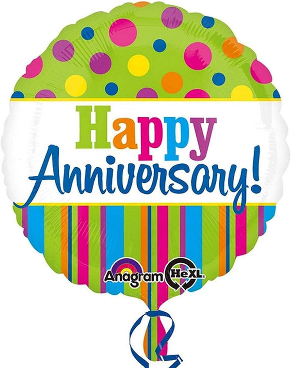 BGC anniversary foil balloon in shiny gold with celebratory design, perfect for special occasion decorations