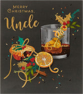 For An Uncle Classic And Sophisticated Foil Finished Christmas Card
