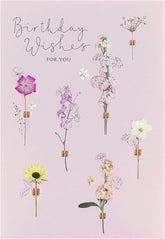 Birthday Card for Her - Birthday Card for Friend - Birthday Wishes - Into the Meadow - Cute Floral Design