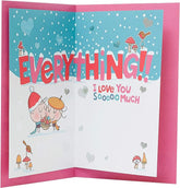 Wife Christmas Card with Badge - Christmas Card Wife Cute