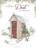 Garden Shed Traditional Design Dad Christmas Card
