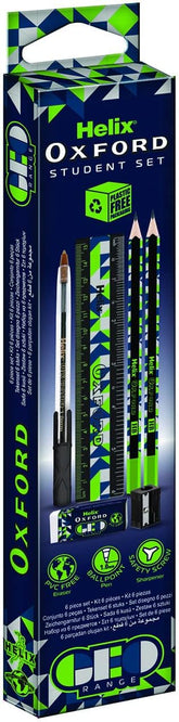 Helix Oxford Geo Student Set - School Essential in Blue and Green