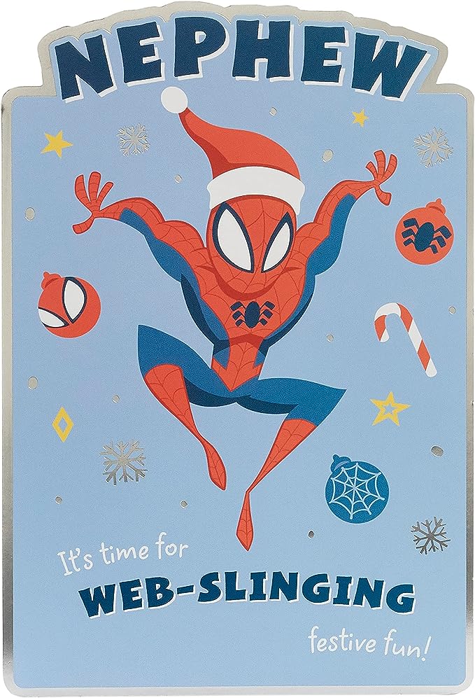 Disney Marvel Spider-Man Nephew Christmas Card