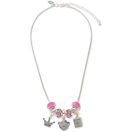 Beaded necklace with princess beads from Carte Blanche, featuring colorful round beads on a delicate chain.