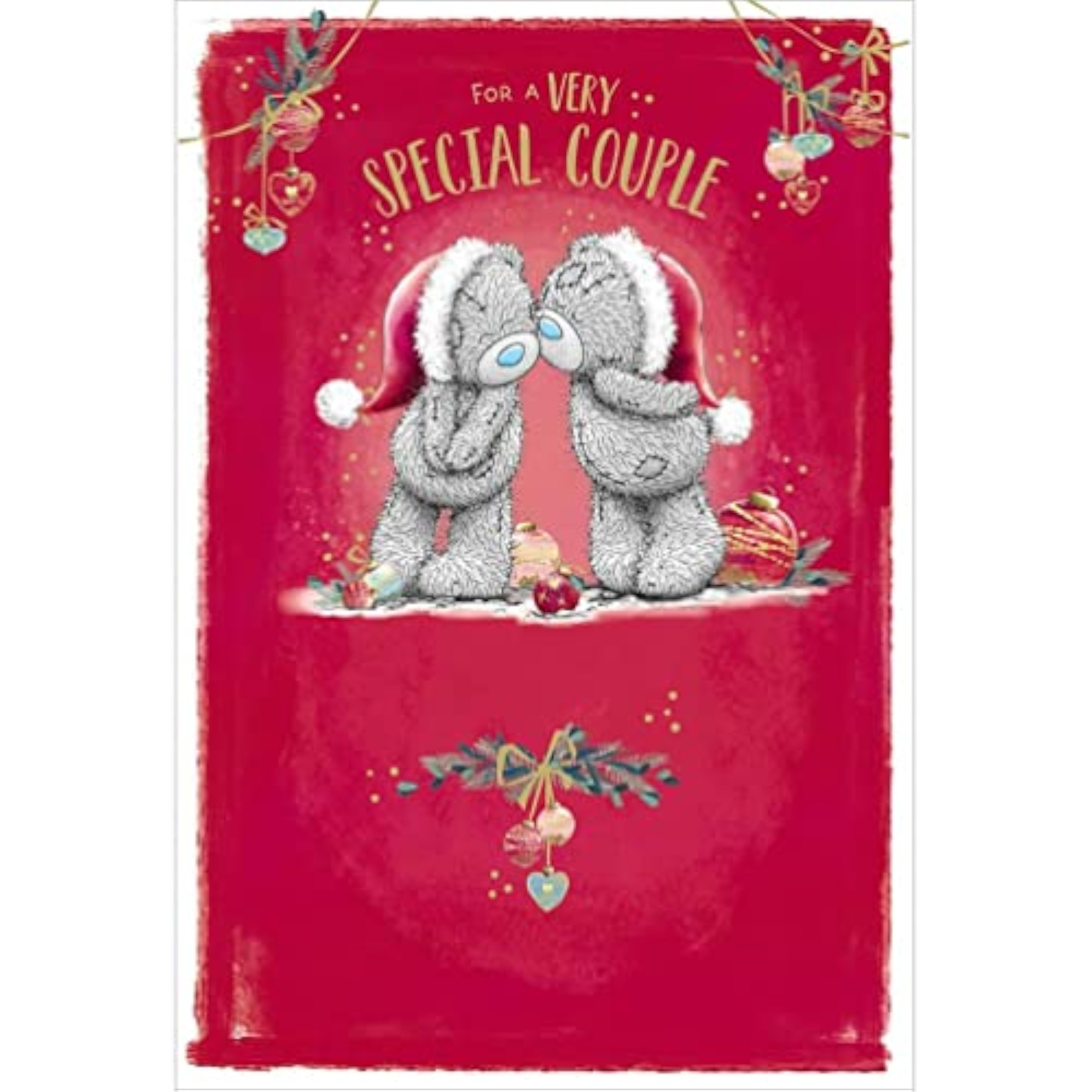 Two Carte Blanche couple bears figurines embracing, showcasing a romantic and decorative ceramic sculpture.