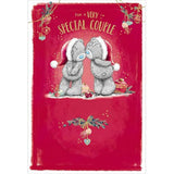 Two Carte Blanche couple bears figurines embracing, showcasing a romantic and decorative ceramic sculpture.