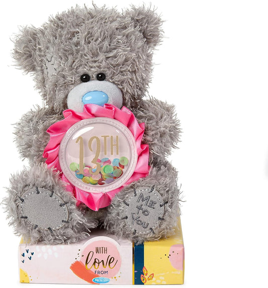 Soft M7 13th Rosette Plush by Carte Blanche featuring detailed embroidery and plush fabric in elegant design.