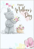 Carte Blanche Bear Picking Flowers Mother's Day greeting card with adorable bear illustration and floral design.