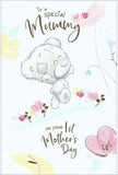 Tiny Tatty Teddy Mother’s Day greeting card featuring a bear in mummy costume, by Carte Blanche, with festive design.