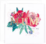 Carte Blanche Hotchpotch Mum Mother’s Day greeting card with colorful floral and heart designs, perfect for celebrating moms.